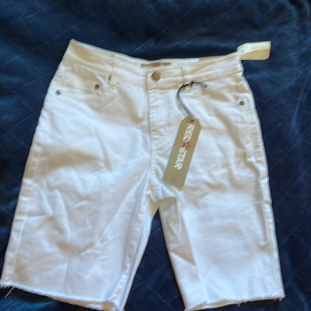Redstar white denim bermuda shorts size 2. NWT reg$78.00 great for spring/summer